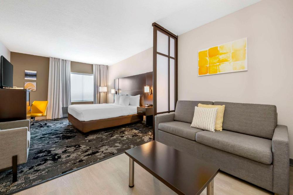 King Suite with Sofa Bed and City View interior